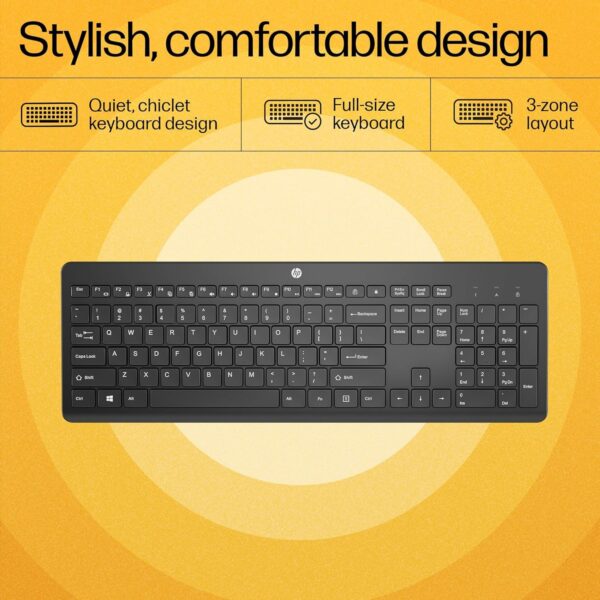 HP 230 Wireless Mouse and Keyboard Combo - Black ‎18H24AA - Image 2