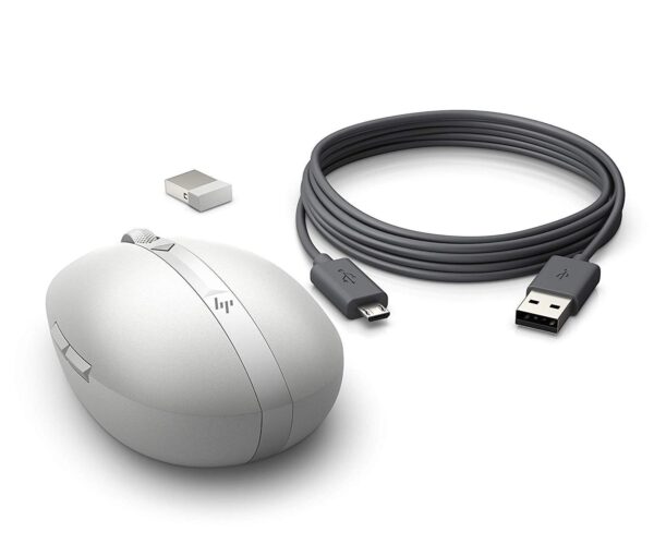 HP 700 Rechargeable Mouse (Pike Silver) with Wireless Connection ‎3NZ71AA - Image 2